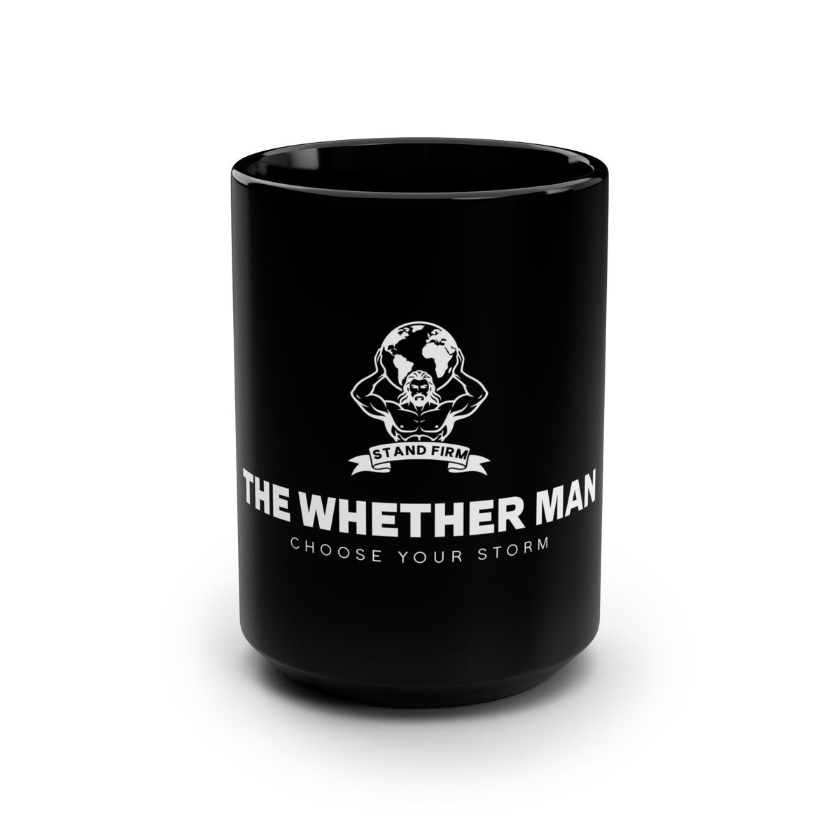 The Whether Man 15oz Black Ceramic Mug