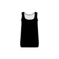 Women’s Rib Tank Top — Minimal Tiny Text Graphic, Cozy Casual Layering