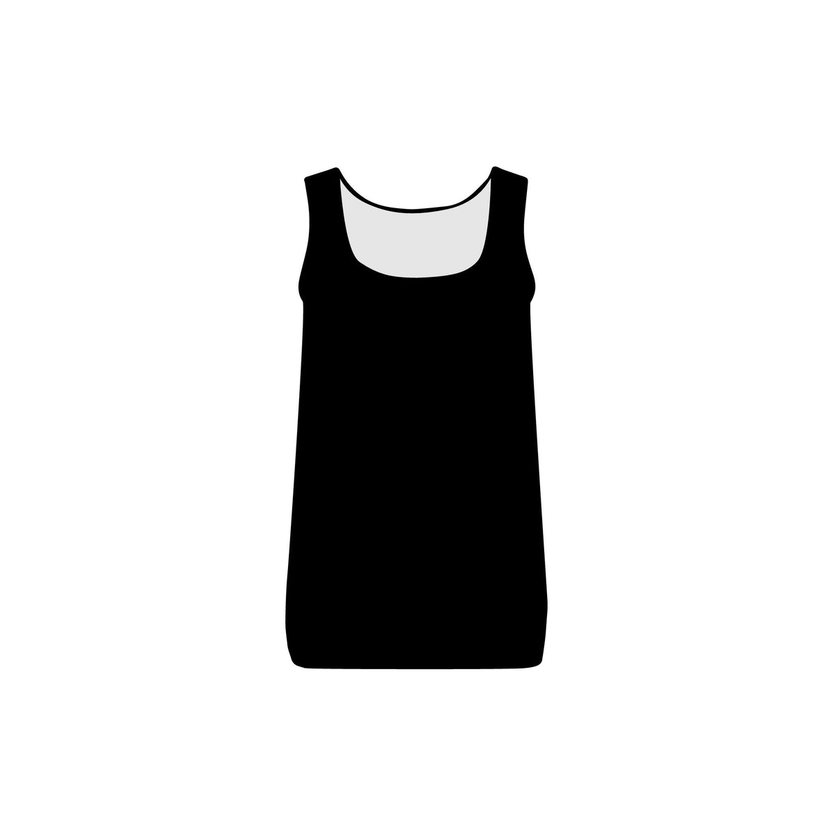 Women’s Rib Tank Top — Minimal Tiny Text Graphic, Cozy Casual Layering
