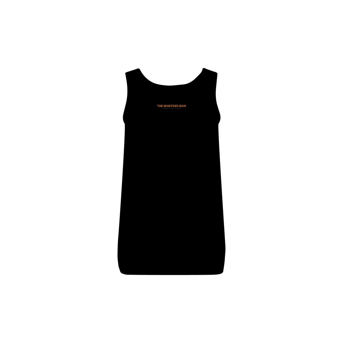 Women’s Rib Tank Top — Minimal Tiny Text Graphic, Cozy Casual Layering